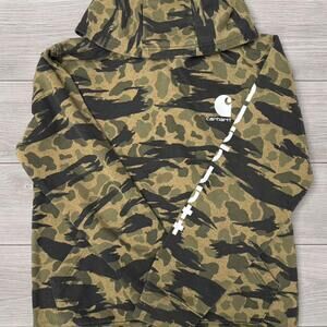 Carhartt Camo Pullover Hoodie - Youth Large (14/16)